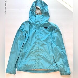 Patagonia Women's Light Blue Ski Jacket Size Medium